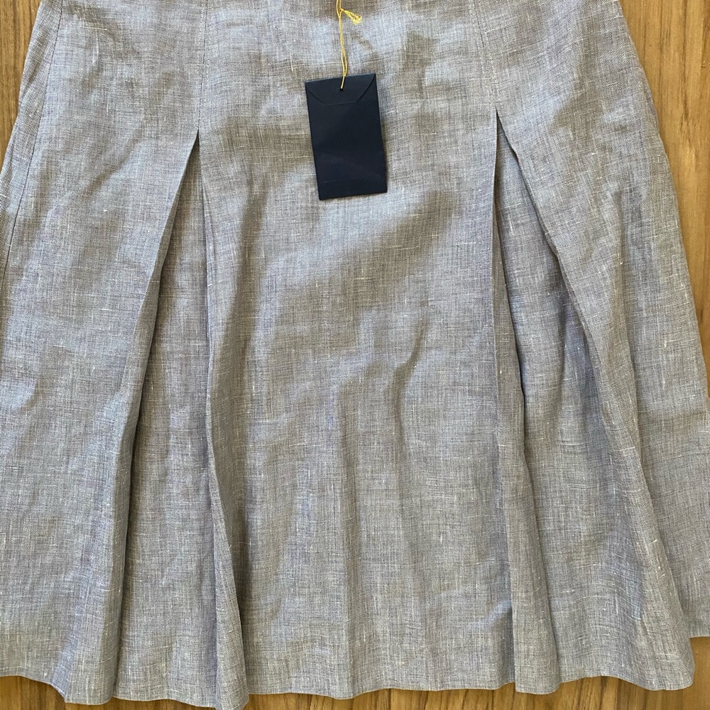 Brooks brothers purple linen skirt NWT!!!